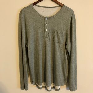Five Four henley longsleeve heather green L